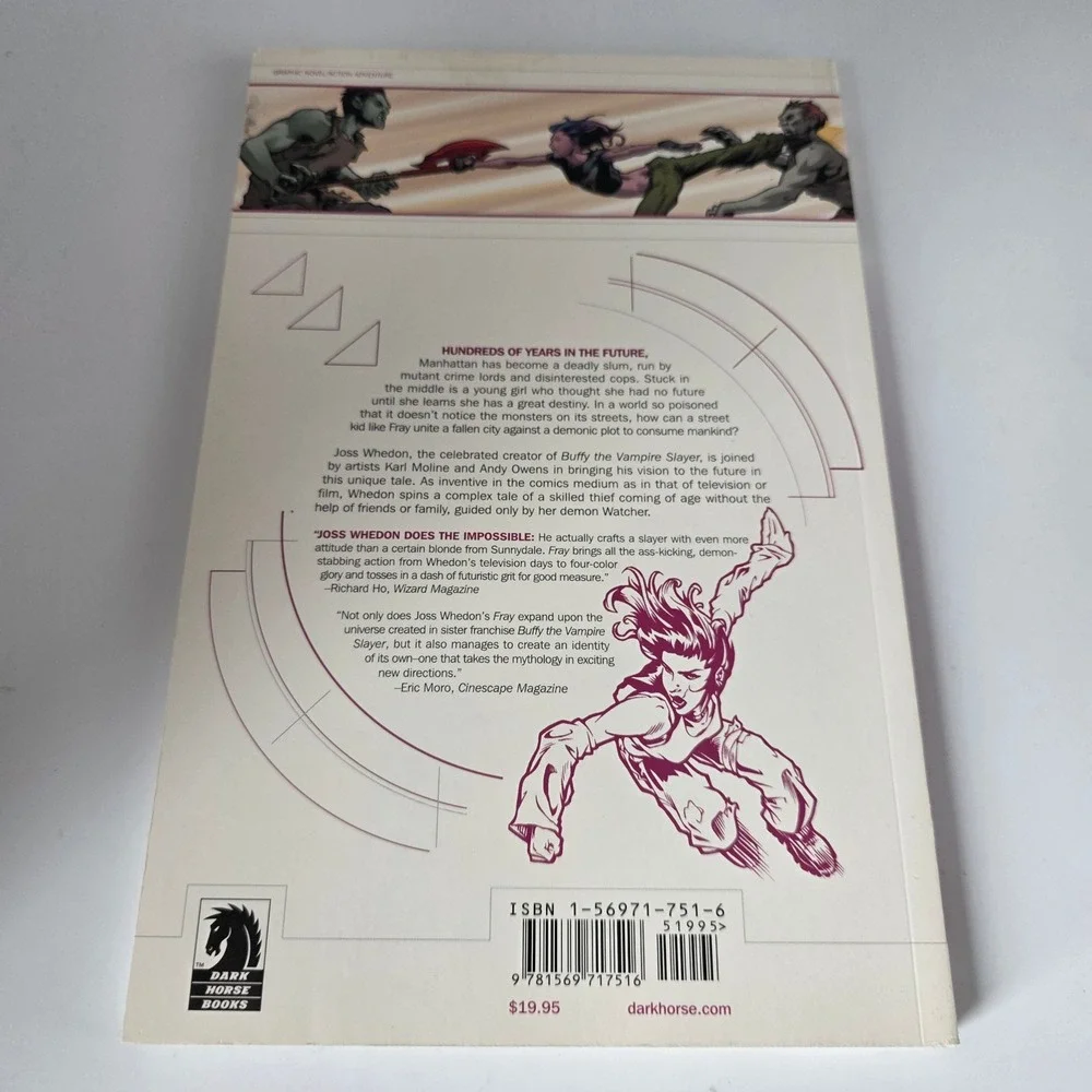 Fray Graphic Novel Joss Whedon Karl Moline First Edition 2003 Dark‎ Horse Books